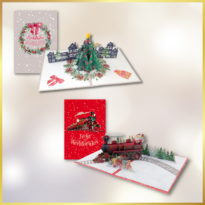Goldbek - Pop-Up Karten-Set