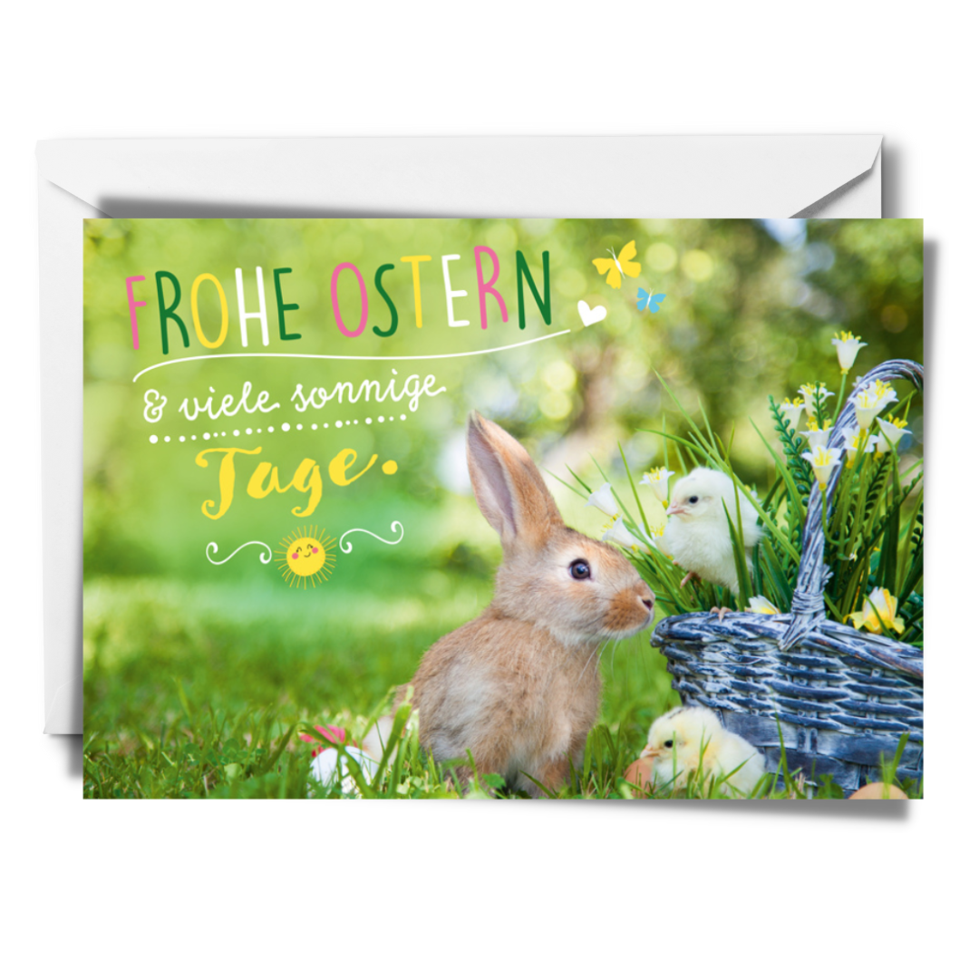 Osterhase und Korb