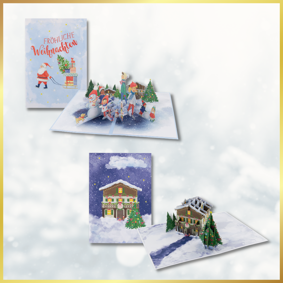 Goldbek - Pop-Up Karten-Set